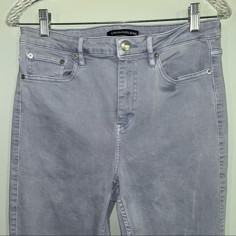 Calvin Klein jeans size 10 soft blue stretchy jeans - Picture 2 of 11